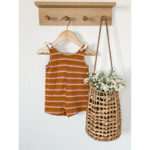 Zara 2/3 Knit Stripe Romper